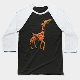 Carousel Animal Giraffe Photo Baseball T-Shirt